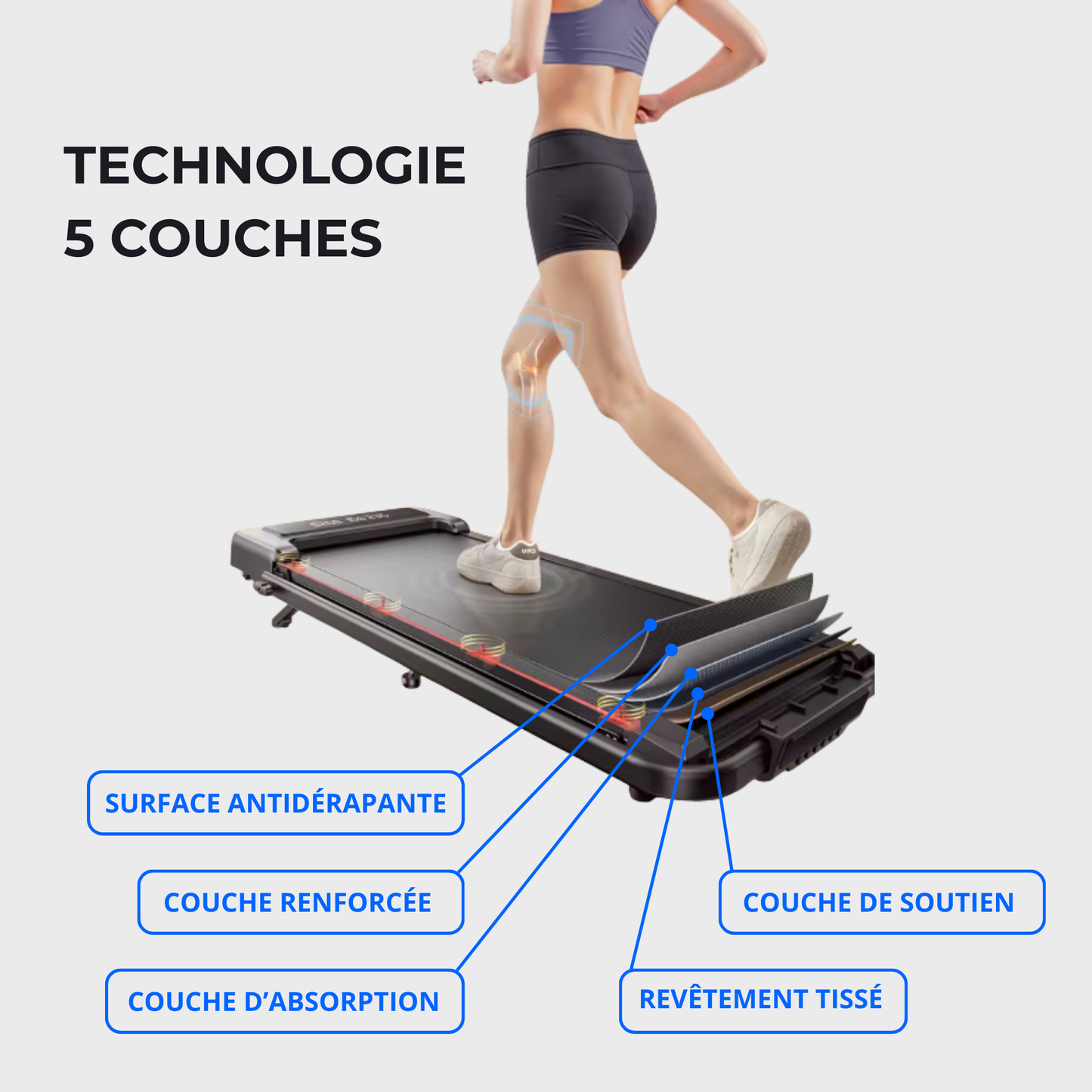 Tapis de marche pliable TT2 Trainer Move