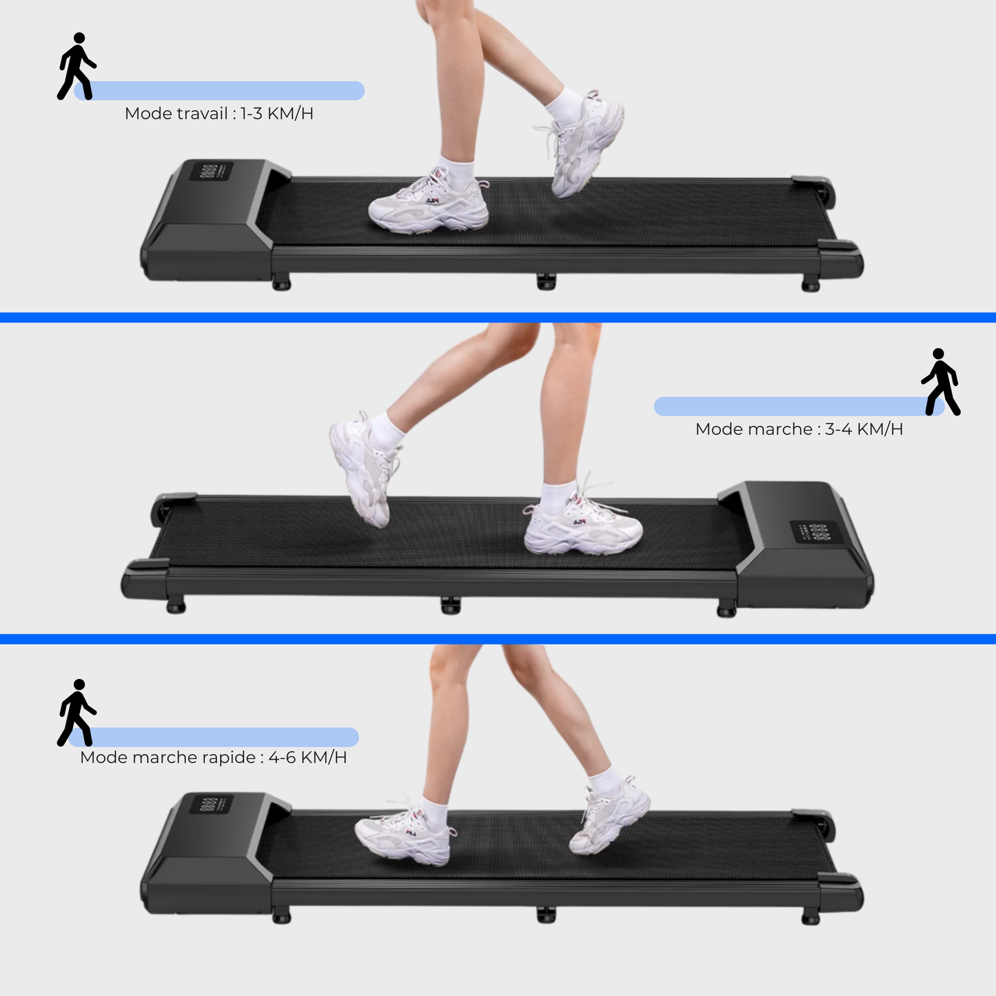 Tapis de marche intérieur à fonctionnement silencieux